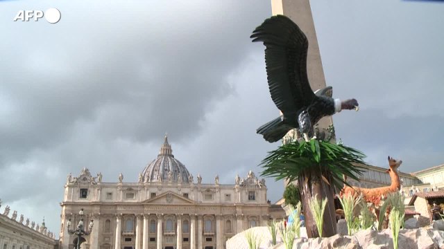 Vaticano, dal Peru' il presepe allestito in piazza San Pietro