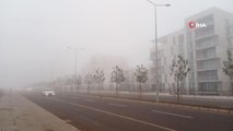 Diyarbakır güne sisle uyandı, bazı uçak seferleri iptal oldu