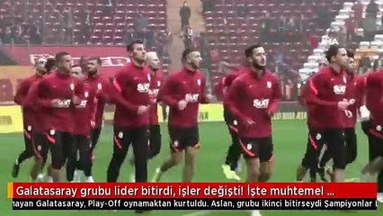 Galatasaray grubu lider bitirdi, işler değişti! İşte muhtemel rakipler
