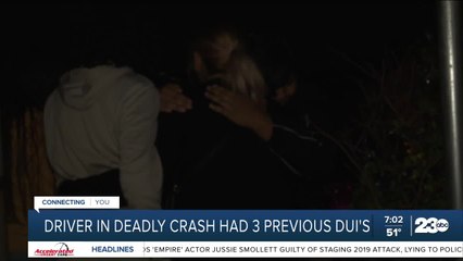 Driver in deadly crash had three previous DUIS