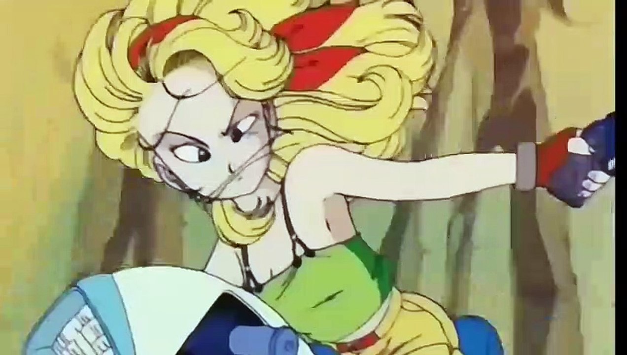 Goku y Krilin conocen a Lunch