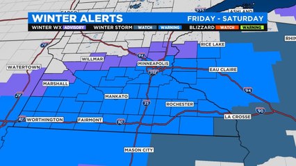 Minnesota Weather Winter Storm Warning Issued Significant Snow Expected