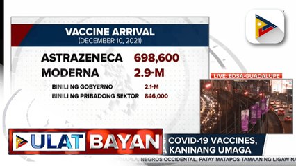 Download Video: Mahigit 3M doses ng COVID-19 vaccines, dumating sa bansa kaninang umaga