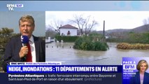Inondations dans le Sud-Ouest: le préfet des Pyrénées-Atlantiques signale que l'eau commence à envahir l'autoroute A63