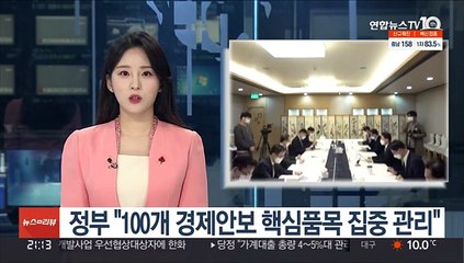 정부 "100개 경제안보 핵심품목 집중 관리"