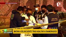 Asesinan a balazos a presunto delincuente tras asaltar a enamorados en Ate