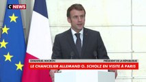 Emmanuel Macron : «Cette visite est un moment très important pour bâtir les bases solides d’une coopération entre nos deux pays»