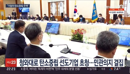 문대통령 "기업이 탄소중립 주역…에너지 전환 빠르게 추진"