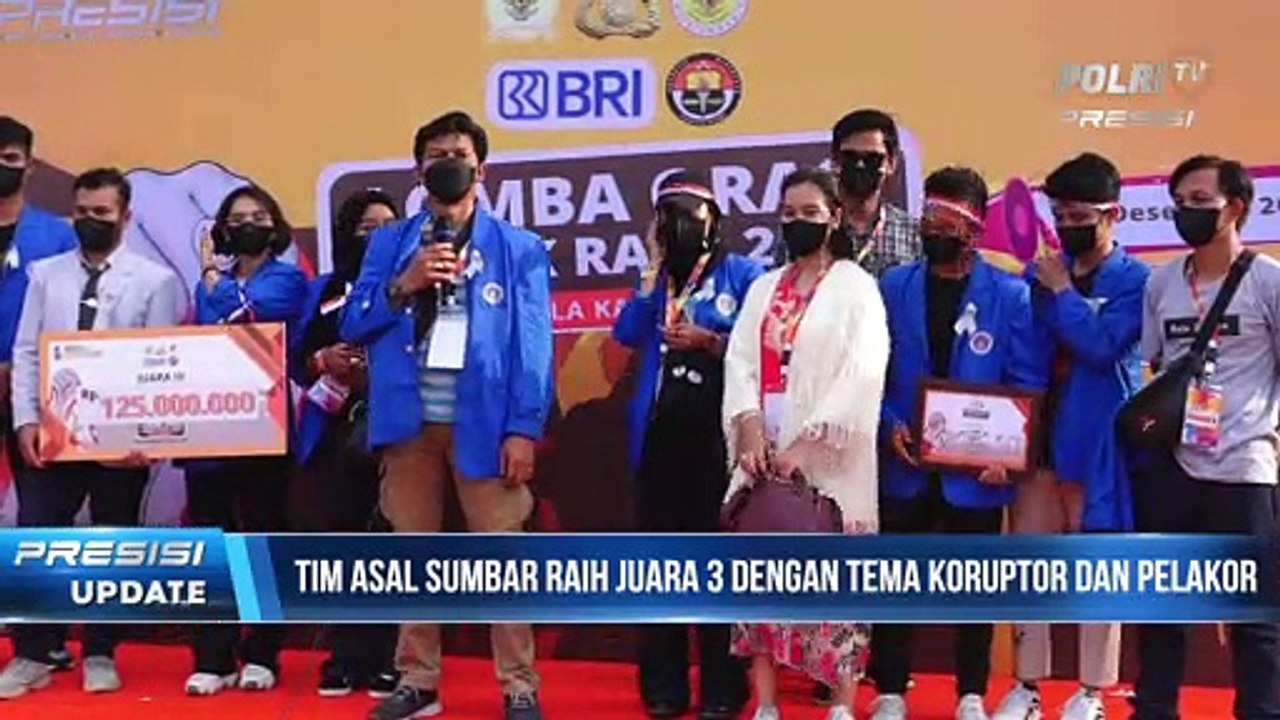 Juara Ketiga Lomba Orasi Unjuk Rasa 2021 Piala Kapolri Diraih Tim Asal Sumatera Barat