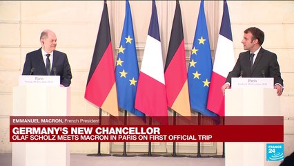 REPLAY: Macron hails 'convergence of views' in first meeting with Scholz