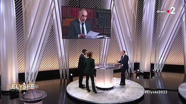 Extrait de l'émission politique Elysée 2022 avec Eric Zemmour comme invité principal. Il évoque son fils pour parler de ce qui l'a incité à se lancer en politique.