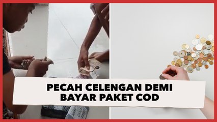 Viral Bocah Pecah Celengan Demi Bayar Paket COD, Tuai Pujian Warganet
