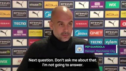 Descargar video: Guardiola shuts down Haaland question amid agent gossip