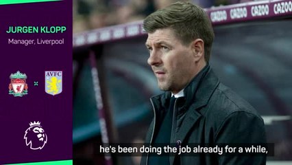 Klopp says Gerrard's Anfield return is a 'wonderful story'