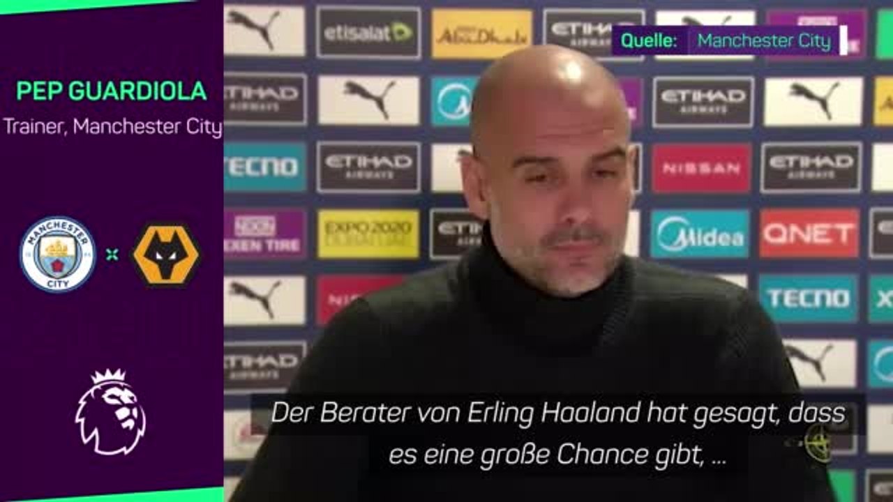 Guardiola zu Haaland: 'Werde nicht antworten'