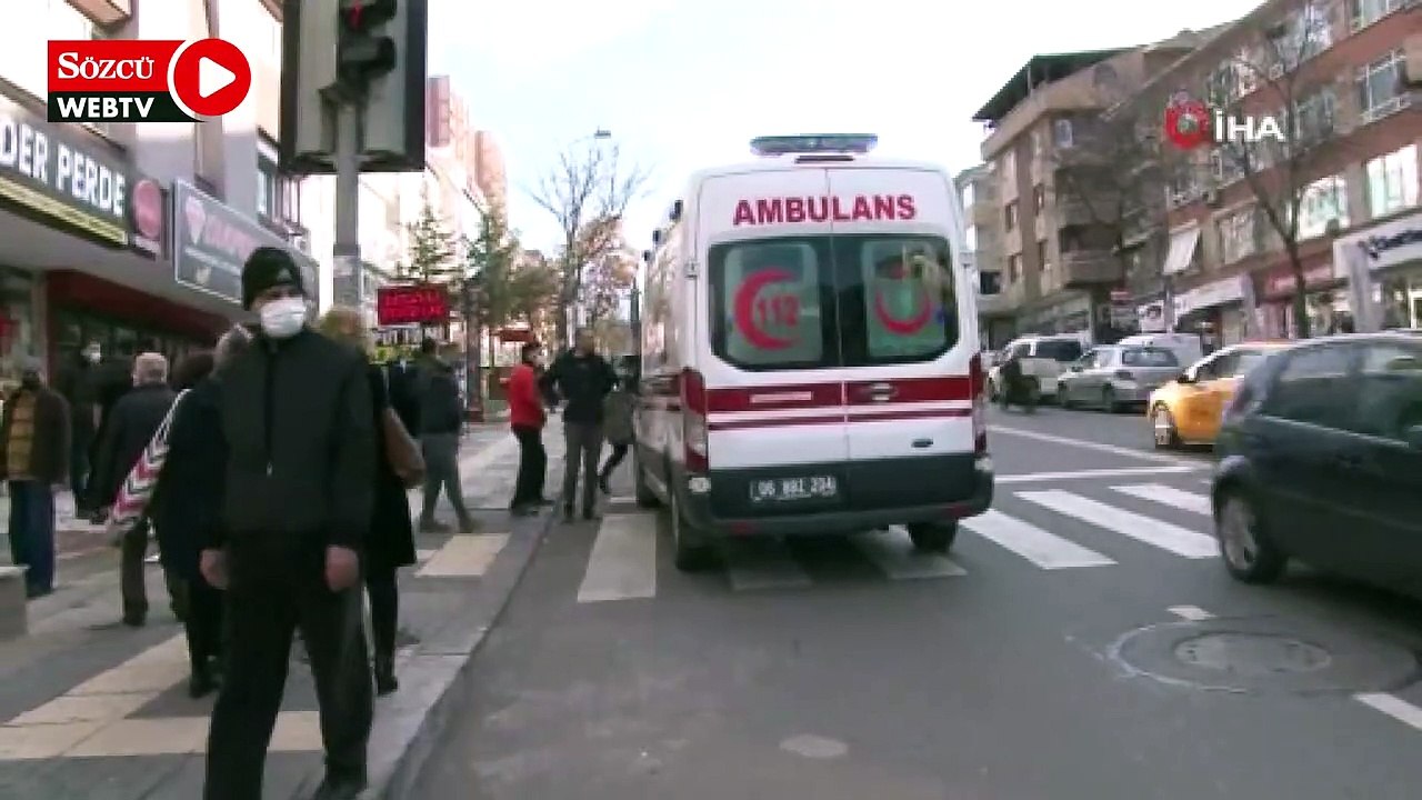 Kalp krizi geçiren sürücünün kaza anı kamerada