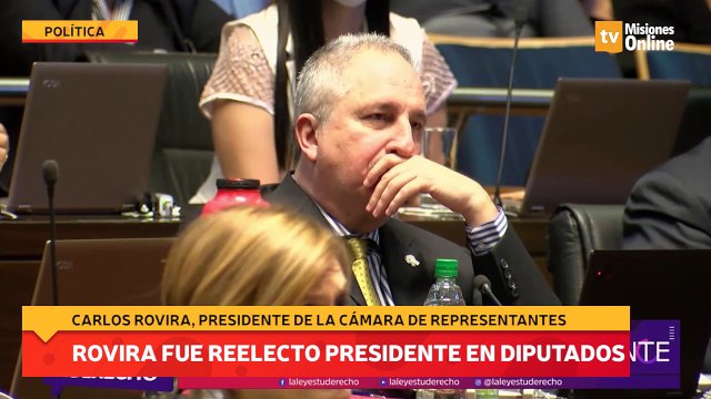 Rovira fue reelecto presidente en Diputados