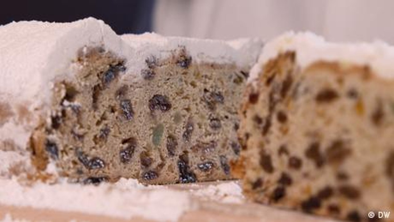 Weihnachtliches Gebäck: der Dresdner Christstollen