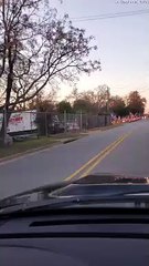 Christmas Decorations Light Up City Street