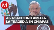 Duele mucho_ AMLO tras volcadura de tráiler que dejó 55 migrantes muertos en Chiapas