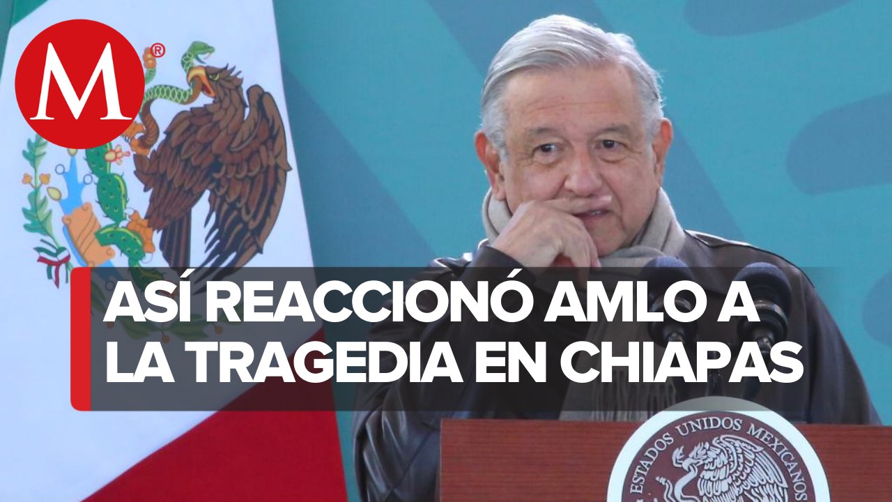 Duele mucho_ AMLO tras volcadura de tráiler que dejó 55 migrantes muertos en Chiapas