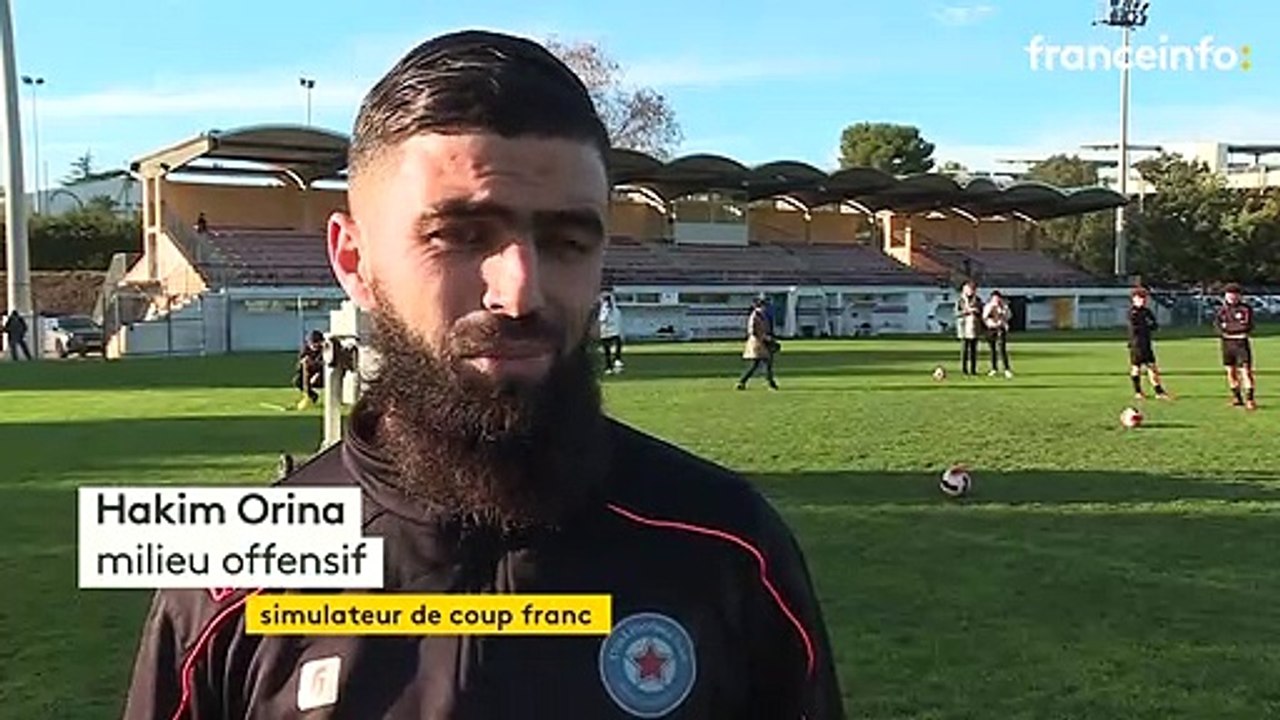Le simulateur de coup franc, une invention testée au club de foot de Fréjus-Saint-Raphaël