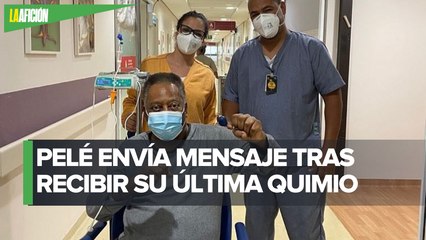 Pelé celebra su última sesión de quimioterapia de 2021_ _Es una pequeña victoria_