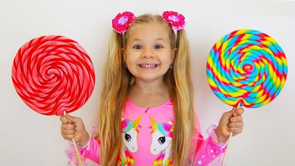 Diana does good deeds to get sweets