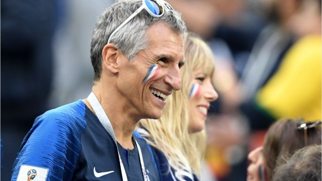 GALA VIDEO : Nagui et sa chérie Mélanie Page fans de foot et complices pour la victoire des Bleus
