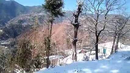 First Snowfall of December yesterday in Galyat || Cold weather || Thandiani Abbottabad