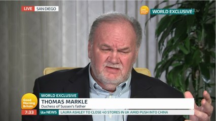 GALA VIDÉO - Le père de Meghan Markle embarrasse à nouveau la duchesse