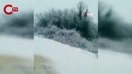 Çatalca beyaza büründü