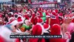 Milhares de papais noéis vão tomar conta das ruas de Nova York. É o tradicional evento natalino que está de volta, apesar da preocupação com a variante ômicron.