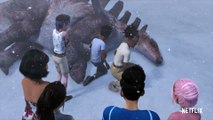 JURASSIC WORLD LA COLO DU CRÉTACÉ Saison 4 Extrait - Le sauvetage du kentrosaure dans l'arctique