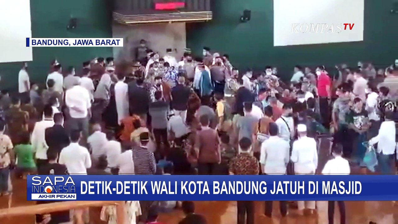 Detik-detik Wali Kota Bandung Oded M Danial Jatuh saat Hendak Khotbah Jumat