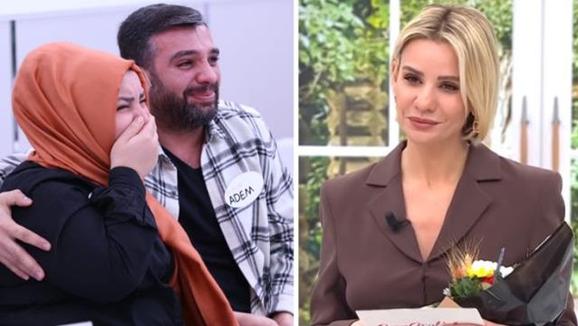 Esra Erol'da programında duygusal anlar! Bebek sahibi olacağını öğrenen çift, gözyaşlarına boğuldu
