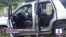 Detienen a 17 sicarios tras enfrentamiento en Zacatecas