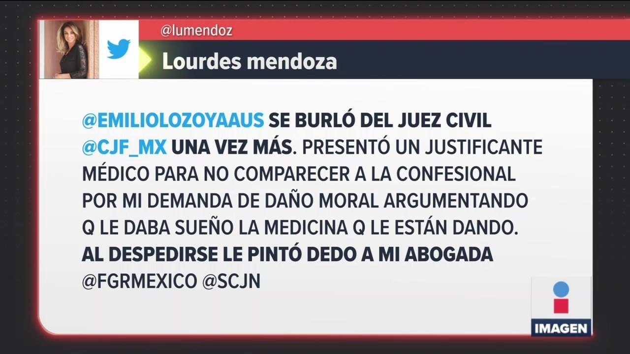 Emilio Lozoya le pintó dedo a mi abogada: Lourdes Mendoza