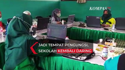 Gedung Sekolah jadi Lokasi Pengungsian, SMPN 1 Candipuro Kembali Belajar Jarak Jauh