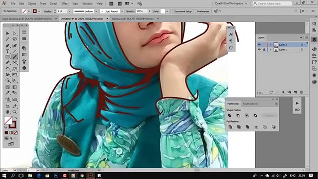 How to trik VEKTOR ART