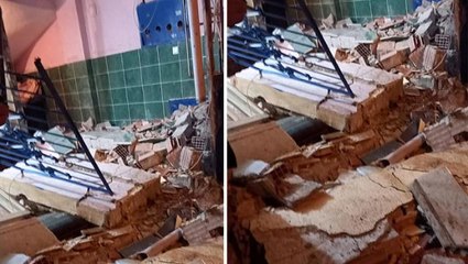 Bilinmeyen madde, apartmanın bodrum katında bomba gibi patladı