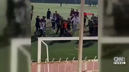 Liseler arası futbol maçında kavga
