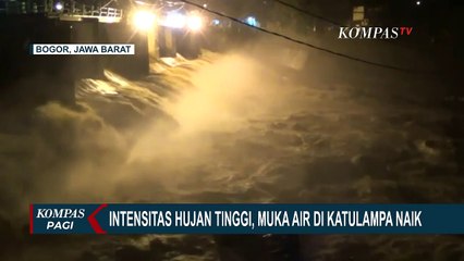 Intensitas Hujan Tinggi, Muka Air di Bendung Katulampa Naik Cepat