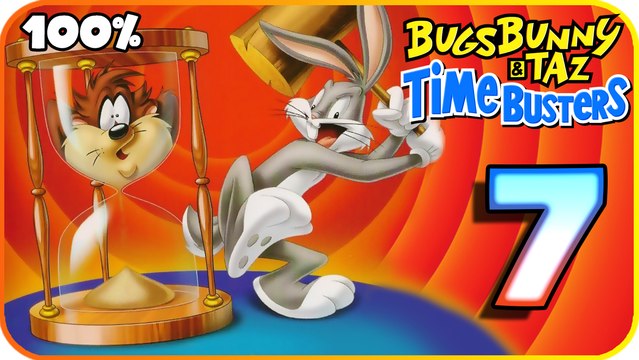 Bugs Bunny & Taz: Time Busters Walkthrough Part 7 (PS1) 100% Royal Gardens, Babba's Cave