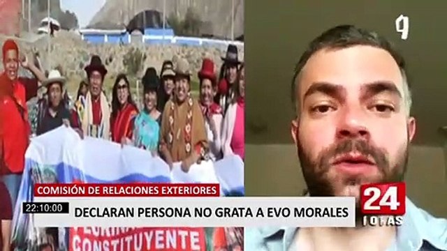 Evo Morales: Congreso dio cuenta sobre acuerdo que declara al expresidente de Bolivia como persona no grata