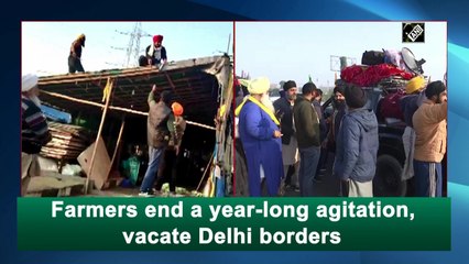 Farmers end a year-long agitation, vacate Delhi borders