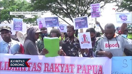 Demo Peringatan Hari HAM Di Sorong Menuntut Masalah Ham Dituntaskan