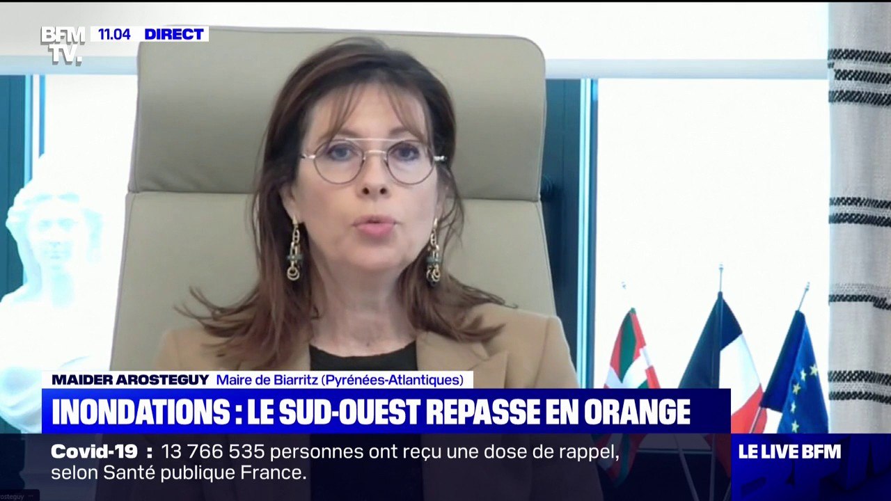 Inondations dans le sud-ouest: la maire de Biarritz estime que la ville "a été relativement épargnée, comparée aux communes voisines"