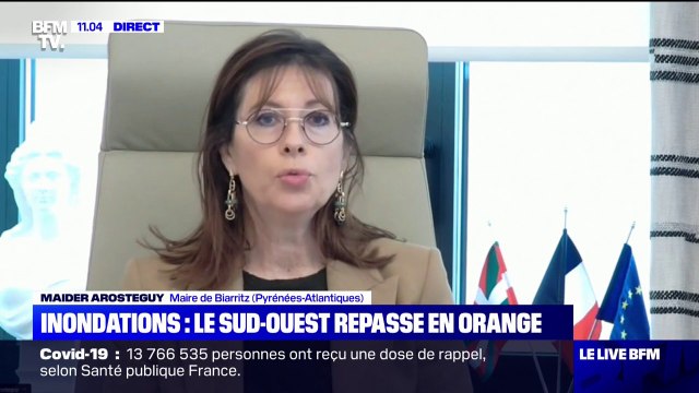 Inondations dans le sud-ouest: la maire de Biarritz estime que la ville a été relativement épargnée, comparée aux communes voisines