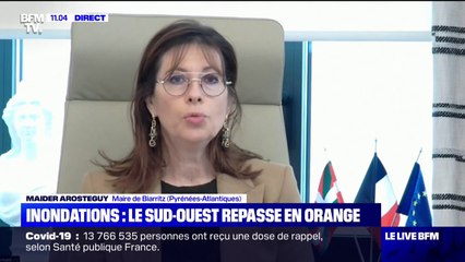Inondations dans le sud-ouest: la maire de Biarritz estime que la ville "a été relativement épargnée, comparée aux communes voisines"